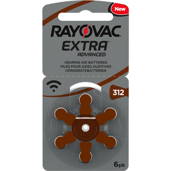 Rayovac Size 312 (Sleeve of 10 Boxes - 600 Cells)